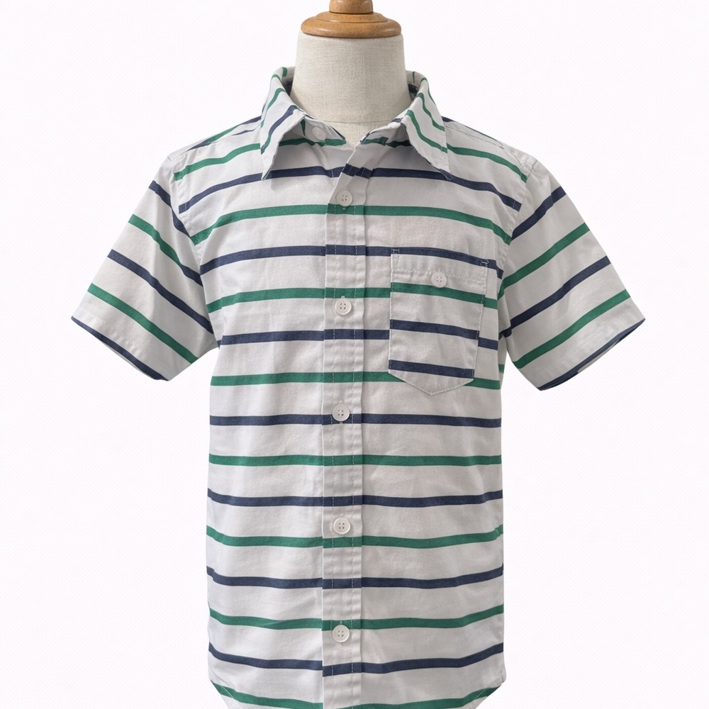 Alex & Jack Boys Striped Button-Down Shirt – Size 4T